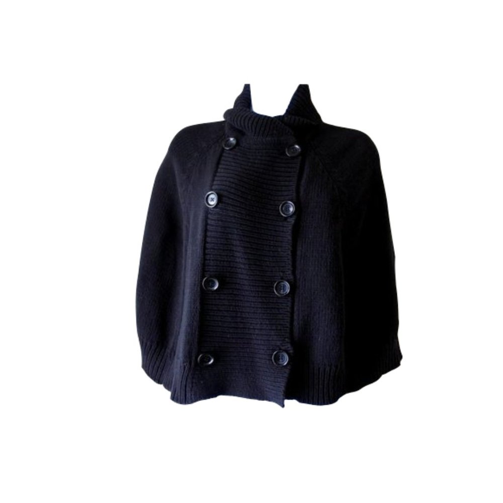🇺🇸 MICHAEL KORS black knit cape size M